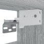 Armadietto Muro Grigio Sonoma 34,5x32,5x90 cm Legno Multistrato