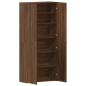 vidaXL Cabinet per scarpe Marrone Rovere 80x35,5x180 cm Legno ingegnerizzato vidaXL Cabinet per scarpe Marrone Rovere 80x35,5x180 cm Legno ingegnerizzato