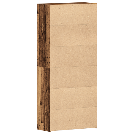 vidaXL Armadietto per Scarpe Legno Vecchio 80x35,5x180 cm Legno Ingegnerizzato
