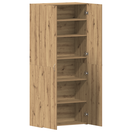 vidaXL Cabinetto per scarpe in rovere artigianale 80x35,5x180 cm in legno ingegnerizzato