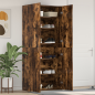 vidaXL Cabinet per scarpe in rovere affumicato 80x35,5x180 cm in legno ingegnerizzato vidaXL Cabinet per scarpe in rovere affumicato 80x35,5x180 cm in legno ingegnerizzato