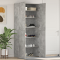 vidaXL Armadio per scarpe Grigio Calcestruzzo 80x35,5x180 cm Legno ingegnerizzato vidaXL Armadio per scarpe Grigio Calcestruzzo 80x35,5x180 cm Legno ingegnerizzato