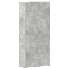vidaXL Armadio per scarpe Grigio Calcestruzzo 80x35,5x180 cm Legno ingegnerizzato