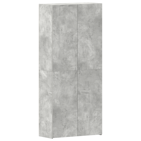 vidaXL Armadio per scarpe Grigio Calcestruzzo 80x35,5x180 cm Legno ingegnerizzato