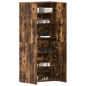 vidaXL Cabinet per scarpe in rovere affumicato 80x35,5x180 cm in legno ingegnerizzato vidaXL Cabinet per scarpe in rovere affumicato 80x35,5x180 cm in legno ingegnerizzato