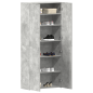 vidaXL Armadio per scarpe Grigio Calcestruzzo 80x35,5x180 cm Legno ingegnerizzato vidaXL Armadio per scarpe Grigio Calcestruzzo 80x35,5x180 cm Legno ingegnerizzato