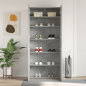 vidaXL Armadio per scarpe Grigio Calcestruzzo 80x35,5x180 cm Legno ingegnerizzato vidaXL Armadio per scarpe Grigio Calcestruzzo 80x35,5x180 cm Legno ingegnerizzato