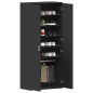 vidaXL Mobile per scarpe Nero 80x39x180 cm Legno ingegnerizzato vidaXL Mobile per scarpe Nero 80x39x180 cm Legno ingegnerizzato