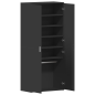 vidaXL Mobile per scarpe Nero 80x39x180 cm Legno ingegnerizzato vidaXL Mobile per scarpe Nero 80x39x180 cm Legno ingegnerizzato