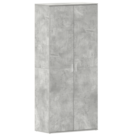 vidaXL Mobile per Scarpe Grigio Cemento 80x39x180 cm Truciolare