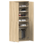 vidaXL Mobile per Scarpe Quercia Sonoma 80x39x180 cm Legno Ingegnerizzato vidaXL Mobile per Scarpe Quercia Sonoma 80x39x180 cm Legno Ingegnerizzato