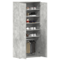 vidaXL Mobile per Scarpe Grigio Cemento 80x39x180 cm Truciolare vidaXL Mobile per Scarpe Grigio Cemento 80x39x180 cm Truciolare