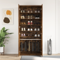 vidaXL Mobile per Scarpe Rovere Affumicato 80x39x180 cm Legno Ingegnato vidaXL Mobile per Scarpe Rovere Affumicato 80x39x180 cm Legno Ingegnato