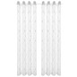 vidaXL Tende 2 pcs Bianco 140 x 245 cm Poliestere vidaXL Tende 2 pcs Bianco 140 x 245 cm Poliestere