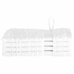 vidaXL Fazzoletti 4 pcs Bianco 15 x 21 cm Cotone