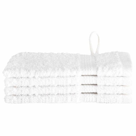 vidaXL Fazzoletti 4 pcs Bianco 15 x 21 cm Cotone