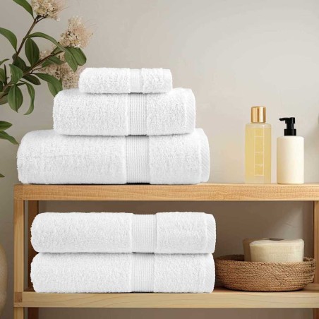 vidaXL Fazzoletti 10 pcs Bianco 15 x 21 cm Cotone