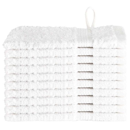 vidaXL Fazzoletti 10 pcs Bianco 15 x 21 cm Cotone