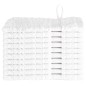 vidaXL Fazzoletti 10 pcs Bianco 15 x 21 cm Cotone vidaXL Fazzoletti 10 pcs Bianco 15 x 21 cm Cotone