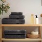 vidaXL Fazzoletti 4 pcs Antracite 15 x 21 cm Cotone vidaXL Fazzoletti 4 pcs Antracite 15 x 21 cm Cotone