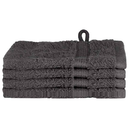 vidaXL Fazzoletti 4 pcs Antracite 15 x 21 cm Cotone