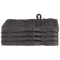 vidaXL Fazzoletti 4 pcs Antracite 15 x 21 cm Cotone vidaXL Fazzoletti 4 pcs Antracite 15 x 21 cm Cotone
