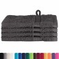vidaXL Fazzoletti 4 pcs Antracite 15 x 21 cm Cotone vidaXL Fazzoletti 4 pcs Antracite 15 x 21 cm Cotone
