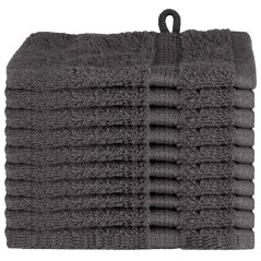 vidaXL Fazzoletti 10 pcs Antracite 15 x 21 cm Cotone