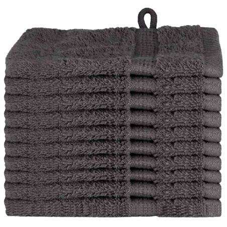 vidaXL Fazzoletti 10 pcs Antracite 15 x 21 cm Cotone