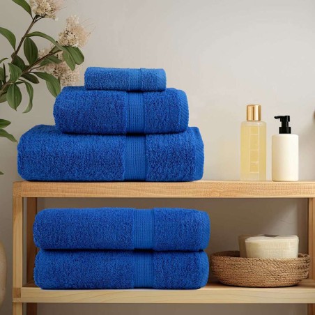 vidaXL Fazzoletti 2 pcs Blu 15 x 21 cm Cotone