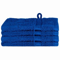 vidaXL Fazzoletti 4 pcs Blu 15 x 21 cm Cotone