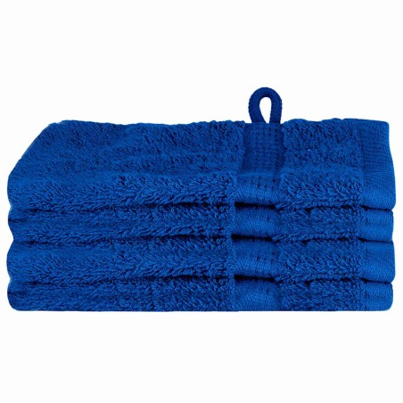 vidaXL Fazzoletti 4 pcs Blu 15 x 21 cm Cotone