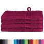 vidaXL Fazzoletti 4 pcs Bordeaux 15 x 21 cm Cotone vidaXL Fazzoletti 4 pcs Bordeaux 15 x 21 cm Cotone