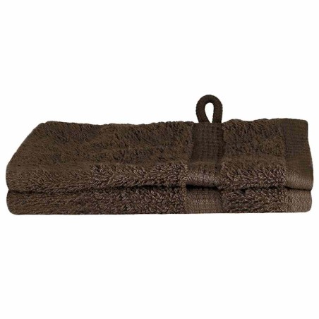 vidaXL Fazzoletti 2 pcs Marrone 15 x 21 cm Cotone