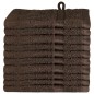 vidaXL Fazzoletti 10 pcs Marrone 15 x 21 cm Cotone vidaXL Fazzoletti 10 pcs Marrone 15 x 21 cm Cotone