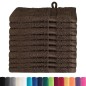 vidaXL Fazzoletti 10 pcs Marrone 15 x 21 cm Cotone vidaXL Fazzoletti 10 pcs Marrone 15 x 21 cm Cotone