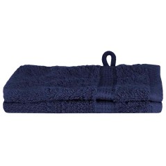 vidaXL Fazzoletti 2 pcs Blu navy 15 x 21 cm Cotone