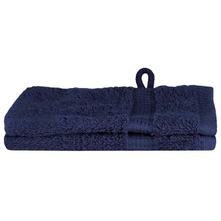 vidaXL Fazzoletti 2 pcs Blu navy 15 x 21 cm Cotone