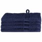 vidaXL Fazzoletti 4 pcs Blu navy 15 x 21 cm Cotone