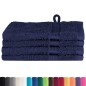 vidaXL Fazzoletti 4 pcs Blu navy 15 x 21 cm Cotone