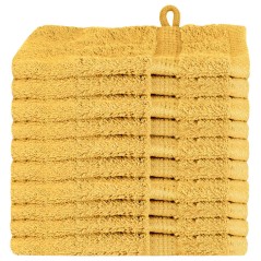 vidaXL Fazzoletti 10 pcs Oro 15 x 21 cm Cotone