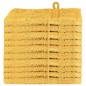 vidaXL Fazzoletti 10 pcs Oro 15 x 21 cm Cotone