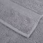 vidaXL Fazzoletti 4 pcs Grigio 15 x 21 cm Cotone