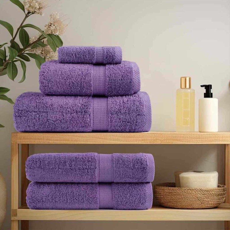 vidaXL Fazzoletti 4 pcs Viola 15 x 21 cm Cotone vidaXL Fazzoletti 4 pcs Viola 15 x 21 cm Cotone