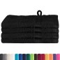 vidaXL Fazzoletti 4 pcs Nero 15 x 21 cm Cotone
