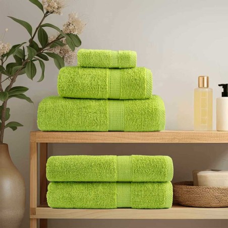 vidaXL Fazzoletti 2 pcs Mela verde 15 x 21 cm Cotone