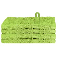 vidaXL Fazzoletti 4 pcs Mela verde 15 x 21 cm Cotone