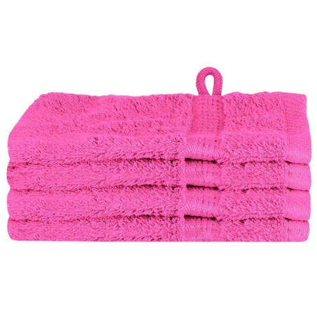 vidaXL Fazzoletti 4 pcs Rosa 15 x 21 cm Cotone