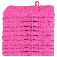 vidaXL Fazzoletti 10 pcs Rosa 15 x 21 cm Cotone