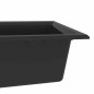 vidaXL Lavello da Cucina Nero 790x500x193 mm Granito
